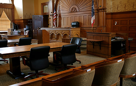 Courtroom To Represent the Trial for the Murder of M. Eason