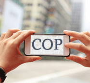 Picture of Cop App User. Learn How This Will Affect Florida Criminal Law.