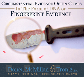 Picture of Finger Print Evidence Considered Circumstantial Evidence By The Florida Criminal Law System
