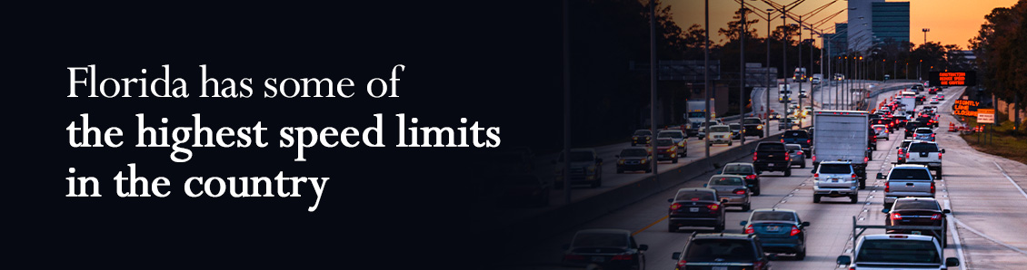 Florida Has Some of the Highest Speed Limits in the Country, This Can Cause Traffic Crimes To Occur Picture of a High Way in Florida, Where Many Traffic Crimes Take Place