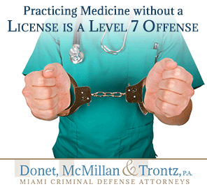Plastic Surgery Gone Wrong: Practicing Medicine Without a License Is One of the Most Common White Collar Crimes in Miami-Dade County Picture of an Unilicensed Doctor Commiting White Collar Crimes in Miami Dade County