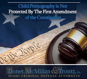 Learn from Criminal Defense Lawyers how Child Pornography is Not Protected by The First Amendment of the Constitution Picture of the United States Constitution