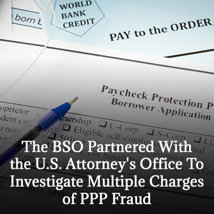 PPP Loan Application Form and Pen as the BSO Investigates PPP Fraud
