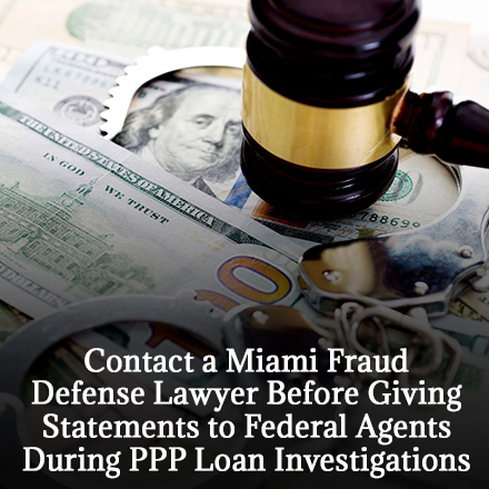 Banknotes, Handcuffs, and Judge Gavel Representing the Investigation on PPP Loans in Florida