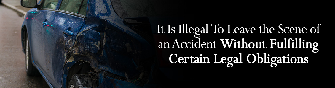 Close-Up of Car Crash With Highway in the Background To Represent Hit-And-Run Offenses