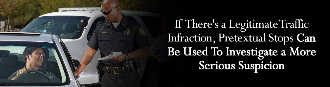 Police Offier Talking to Driver During a Pretextual Stop After a Traffic Infraction