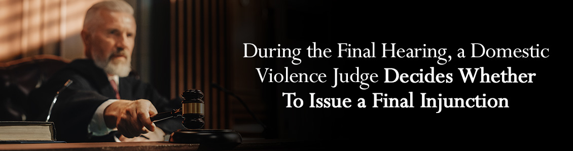 Judge Holding Gavel While Issuing an Injunction in Court