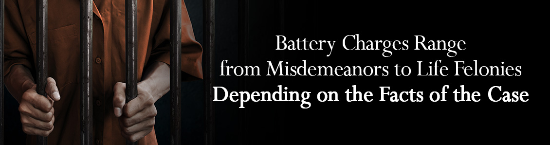 Man Behind Bars After the Sentencing of a Battery Charge