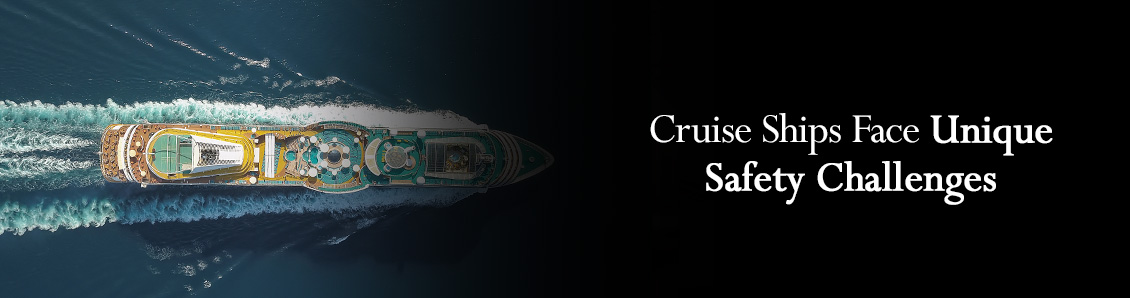 Bird's-Eye View of Cruise Ship Travelling Across the Ocean