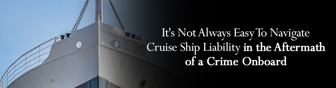 Bow of a Cruise Ship To Represent the Challenges of Cruise Line Liability