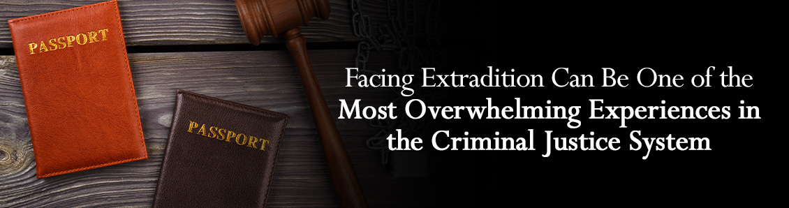 Two Passports Next to Judge Gavel Representing the Stress of an Extradition Process