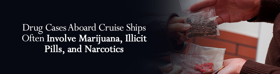 Hands Exchanging Packets of Drugs Aboard Cruise Ship
