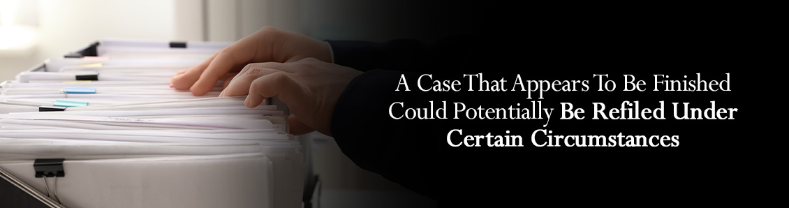 Hands Browsing Through Case Files and Folders Before Reopening a Closed Case
