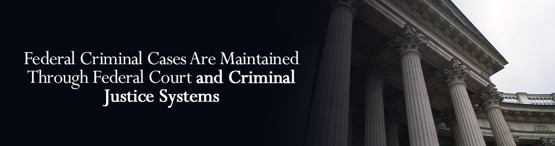 Shot of Federal Court Building To Represent the Handling of Criminal Cases 