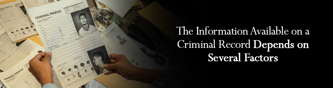 Hands Reviewing a Person's Documents and Criminal Record