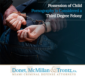 Picture of an Arrest for Child Pornography Possession. If You Know Someone in this Situation Call Golden Beach Child pornography lawyers